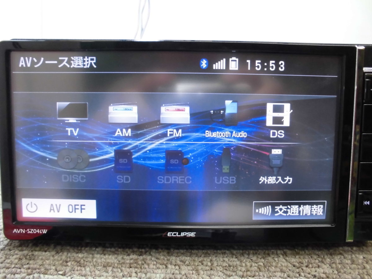 ダイハツ純正オプション ECLIPSE イクリプス メモリーナビ AVN-Z04iW
