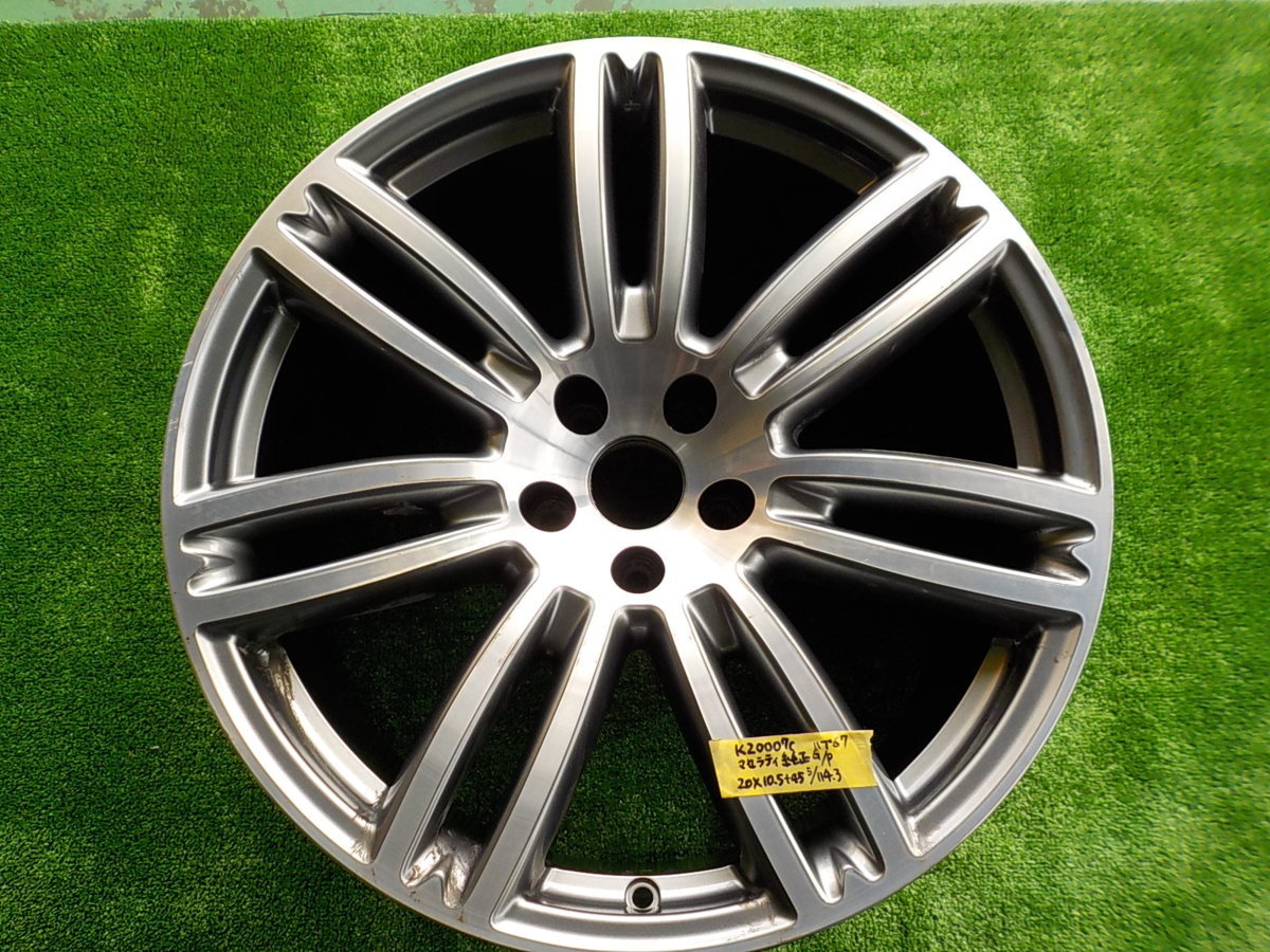 【100%新品，人気SALE】 K20007c マセラティ ギブリ 純正 １０ ５Ｊ ＋４５ １本のみ ６７００１６８６０(5穴)｜売買されたオークション情報、yahooの商品情報をアーカイブ公開 - オークファン 5穴
