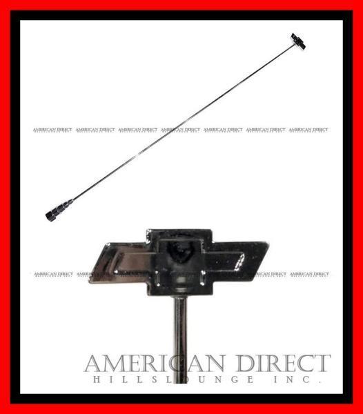 シボレー/汎用]クローム ビレット ショート アンテナ ボウタイロゴ