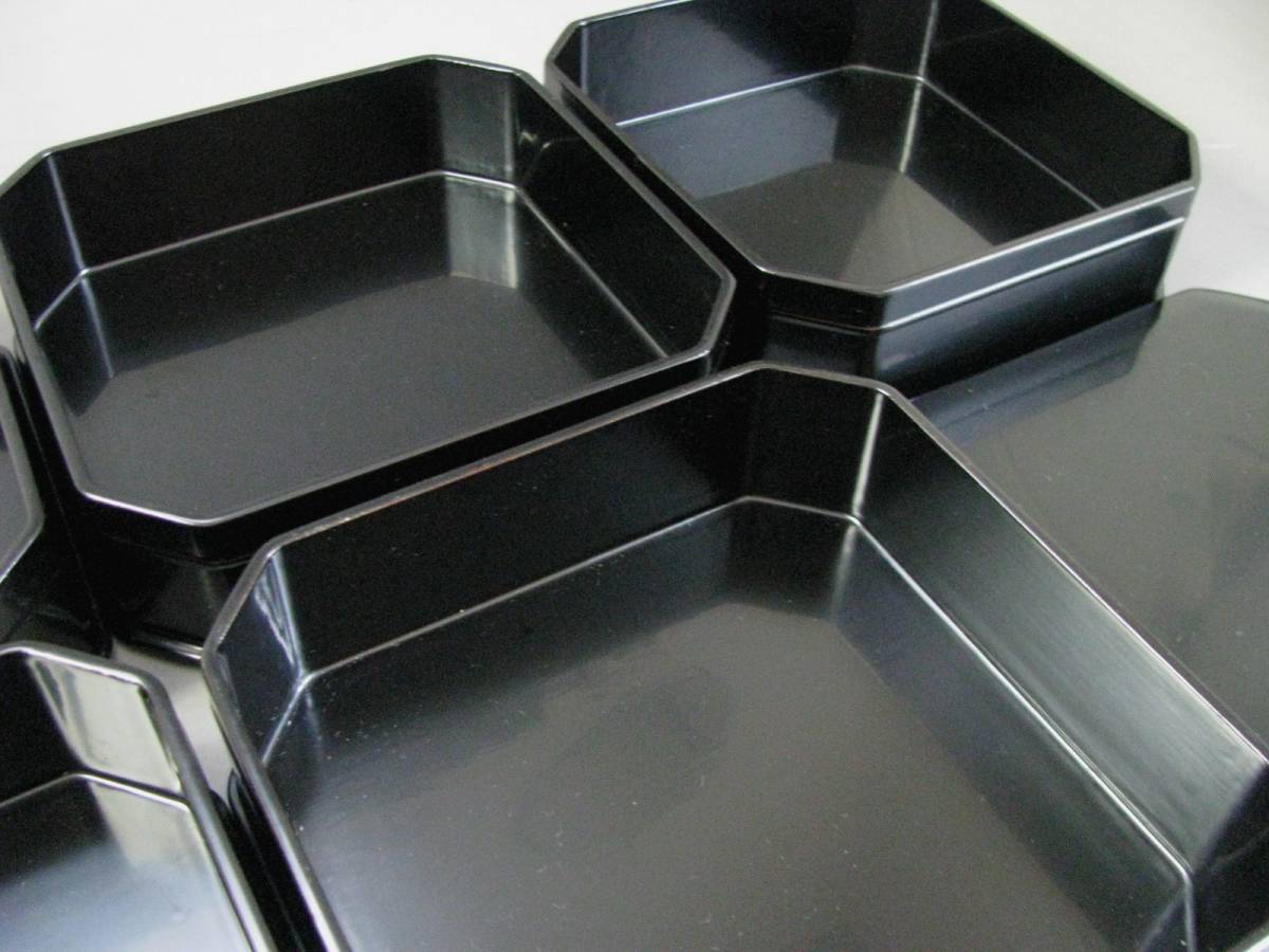 ☆茶道具☆縁高・真塗・五段重☆北村葵春☆共木箱☆木製漆器☆中古品