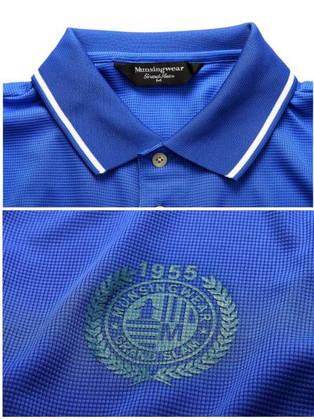 Q-1◆Munsingwear/マンシング長袖ブルー◆サイズM_3