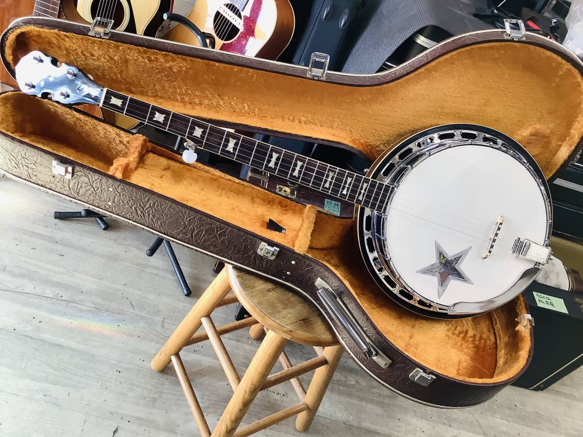 Morris - Banjo 日本製 (楽器、器材) 5弦 バンジョー V-120 Custom の 