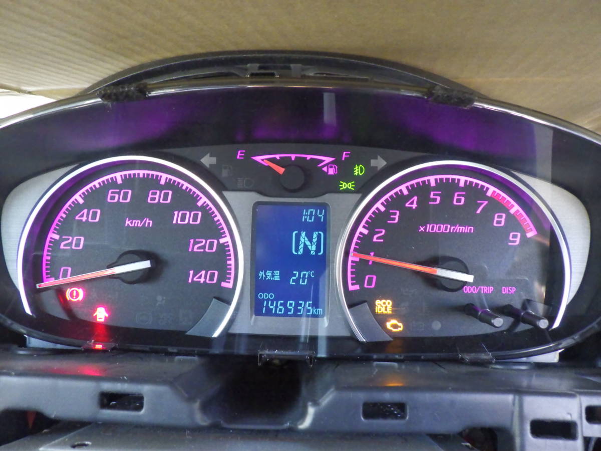 即決 LA100S LA110S ムーヴ ステラ スピードメーター 146935KM LED打ち