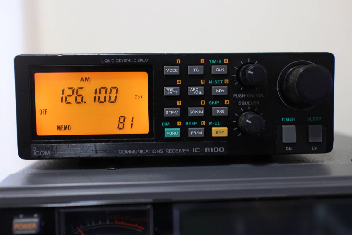 ICOM アイコム IC-R100 広帯域受信機 航空自衛隊仕様 VHF/UHFエアー 