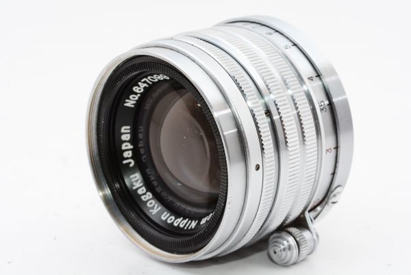 【特上級】Nikon ニコン Nikkor H.C H C 5cm 50mm f/2 Lマウント　＃a6803