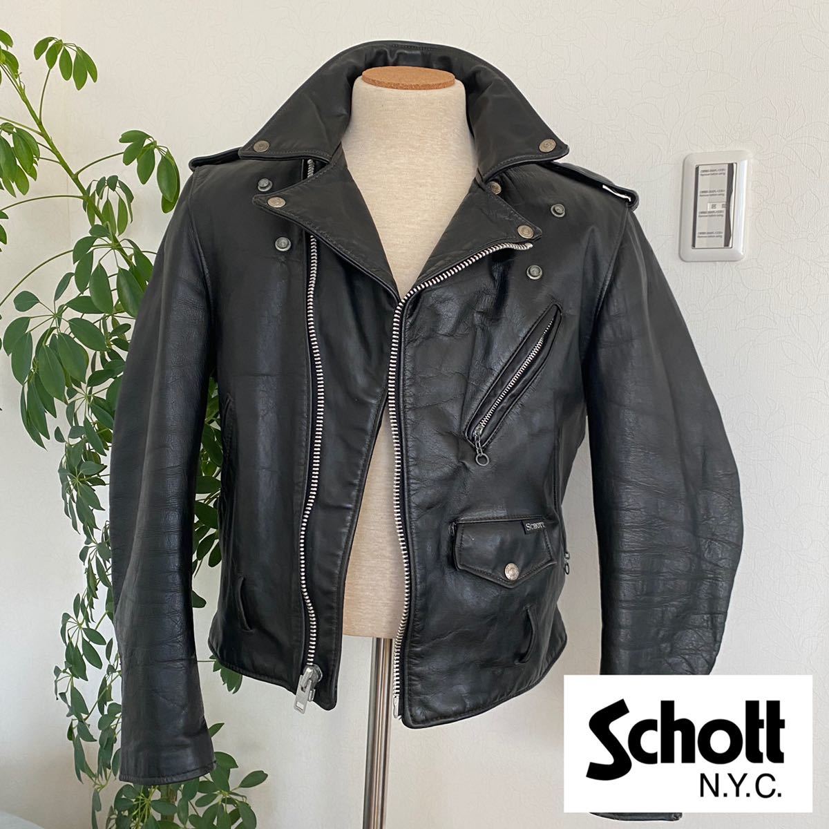 Schott ダブルライダース 618 バイカータグ レザージャケット