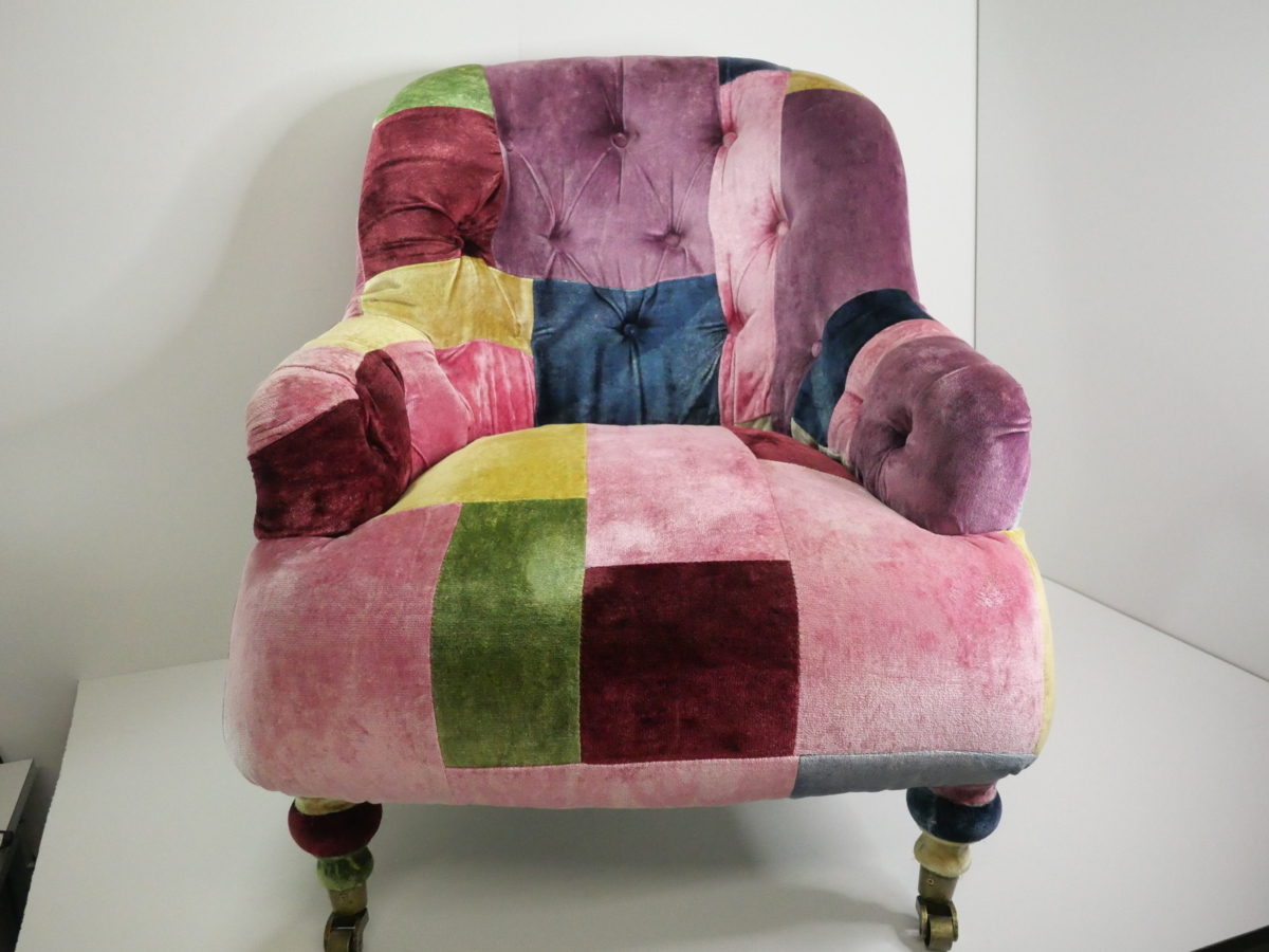 HALO VELVET PATCHWORK ソファ CHAIR ANNE アンチェア 一人掛け BOHEM 