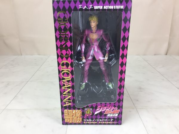 新品，限定セール 超像可動 ジョジョの奇妙な冒険 黄金の風 ジョルノ・ジョバァーナ 荒木飛呂彦指定カラー メディコス フィギア ホビー M-10135