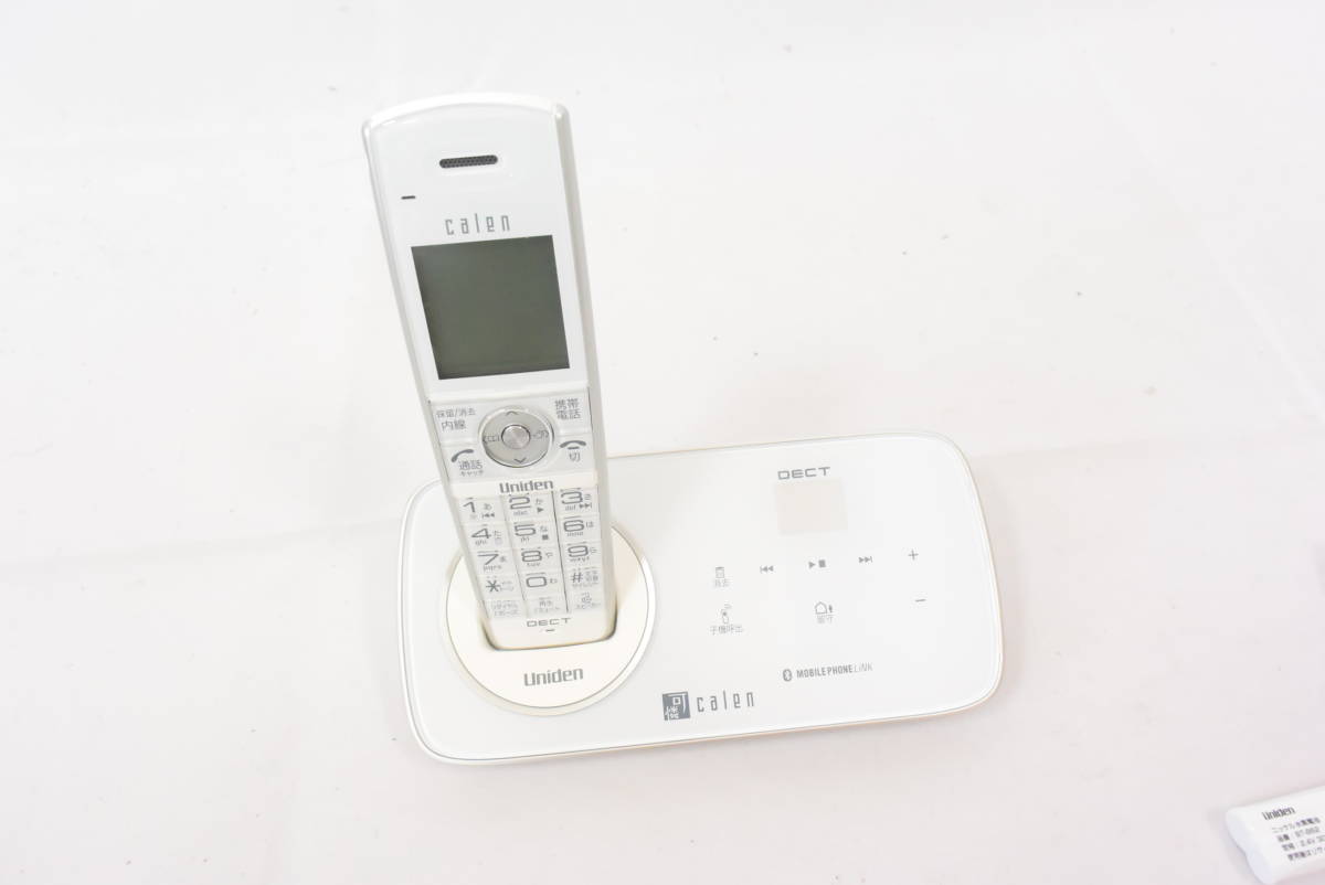 【中古】 ユニデン Uniden DECT方式コードレス留守番電話機 可憐 子機1台タイプ ホワイト DECT3280 (W) ユニデン DECT方式コードレス留守番電話機 Uniden 本体+子機1台タイプ ブラック 1円スタート