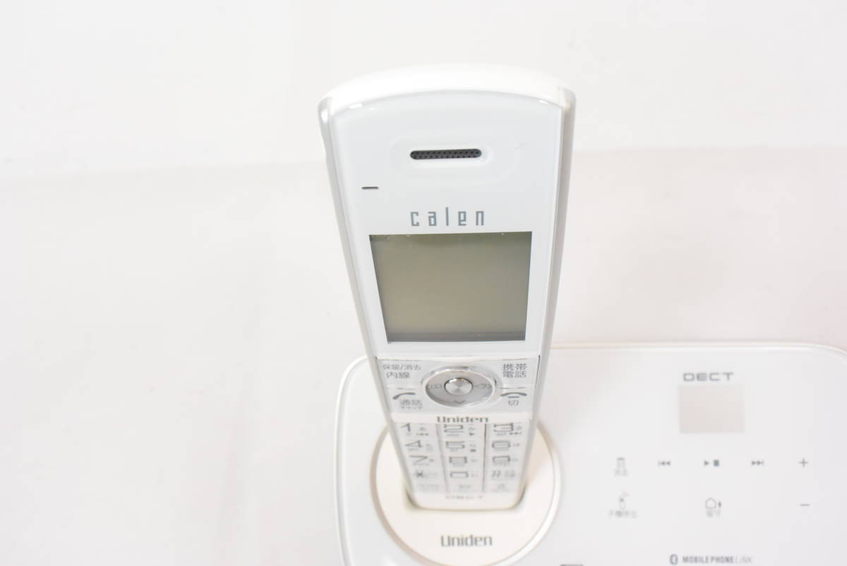 【中古】 ユニデン Uniden DECT方式コードレス留守番電話機 可憐 子機1台タイプ ホワイト DECT3280 (W) ユニデン DECT方式コードレス留守番電話機 Uniden 本体+子機1台タイプ ブラック 1円スタート