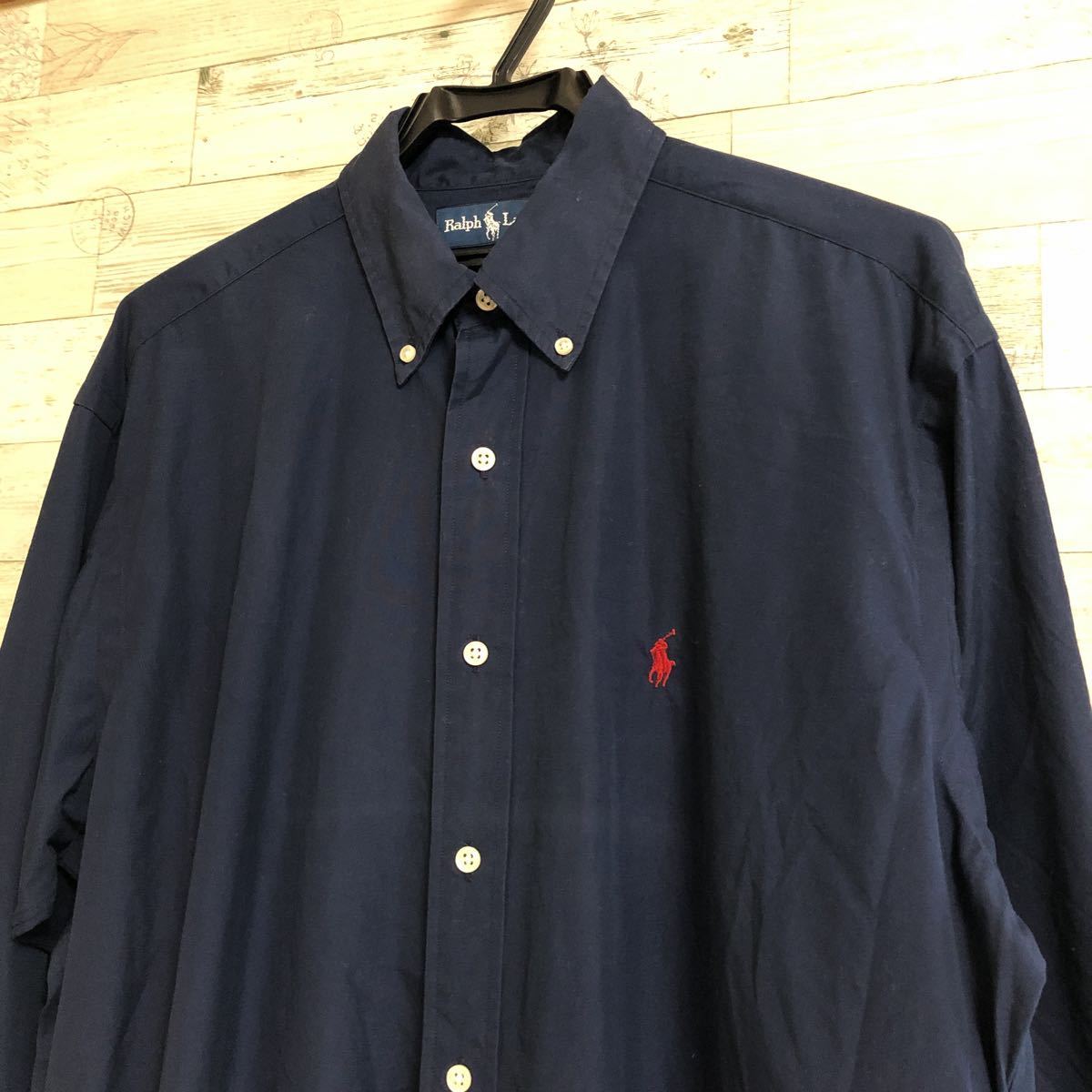 90s RALPH LAUREN BLAKE 100% TWO-PLY COTTON ラルフローレン ボタン
