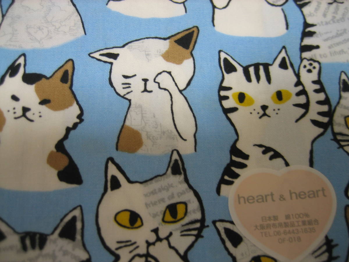 大判 可愛い猫柄ハンカチ 日本製 木綿１００ ブルー 女性用 売買されたオークション情報 Yahooの商品情報をアーカイブ公開 オークファン Aucfan Com