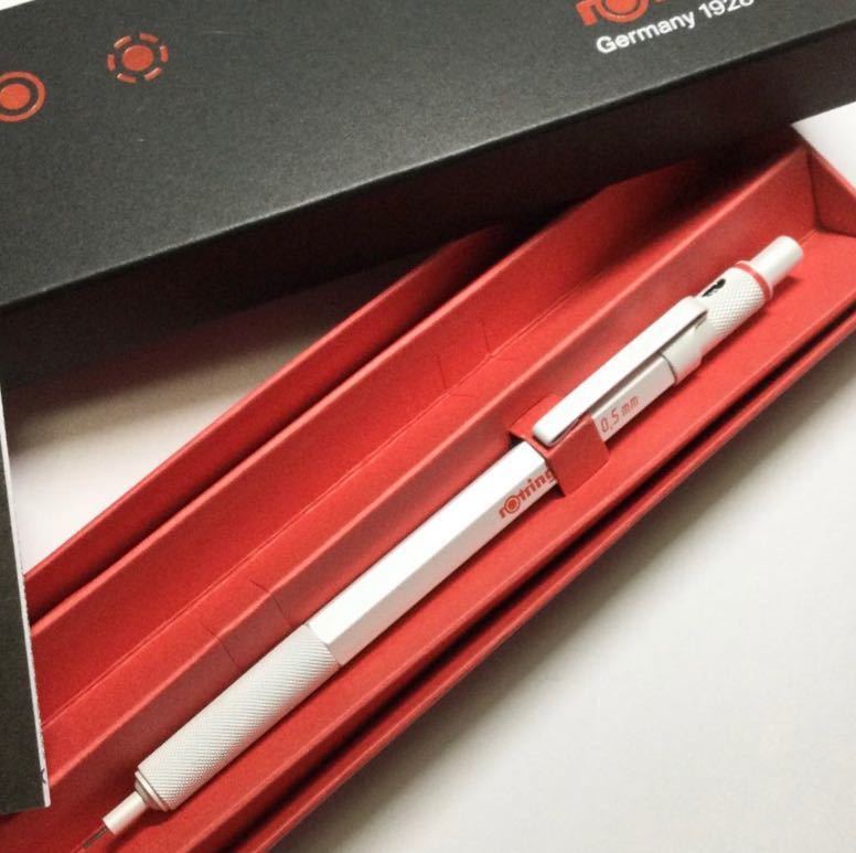 New Rotring600 Sharpencil Pearl White 0.5mm ロットリング600 シャープペン　パールホワイト　未使用