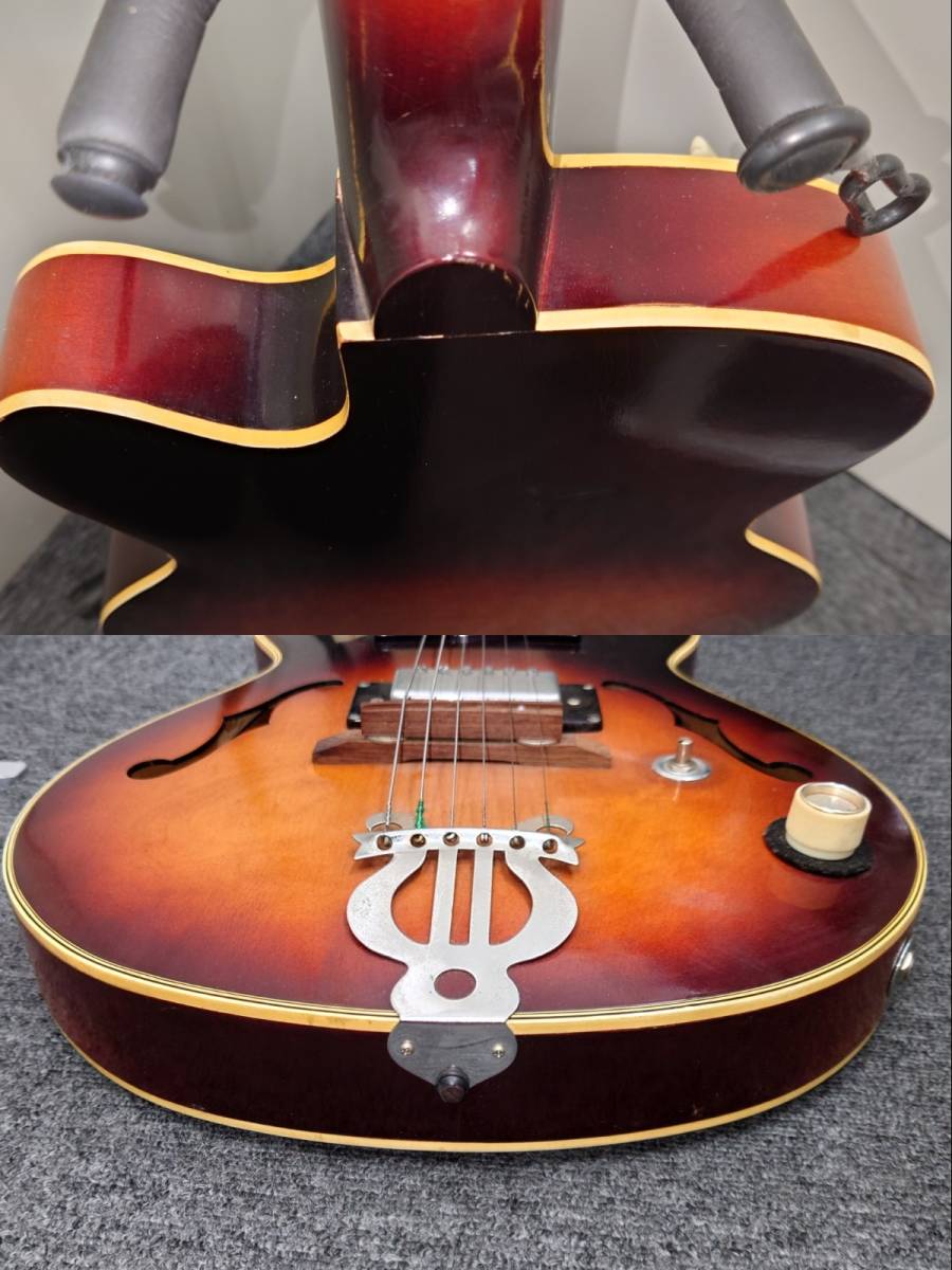 9581【TEISCO：セミアコ】 テスコ MODEL 8 ビザールギター◇音出確認