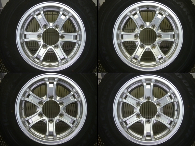 バリ山！キーラー＋アイスナビカーゴ●15×6J＋33 6穴×139.7●195/80R15●タイヤホイール4本セット●200系ハイエース●(fW347