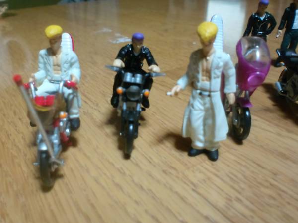 暴走族 CBXGSGSXFX 人形付き族車フィギア ガチャポン