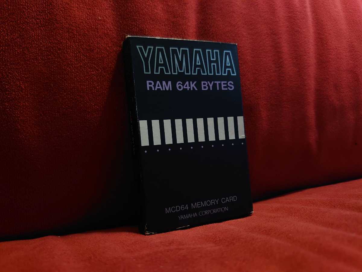 MCD64 RAM Yamaha Memory Card 64K BYTES | Reverb CARD MEMORY series