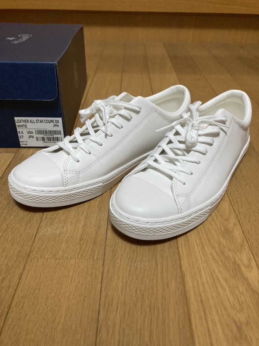 コンバース converse レザースニーカー coupe ox クップ 27cm