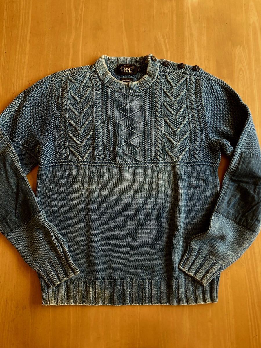 ショッピング廉価 RRL ハンドニットインディゴフィッシャーマン