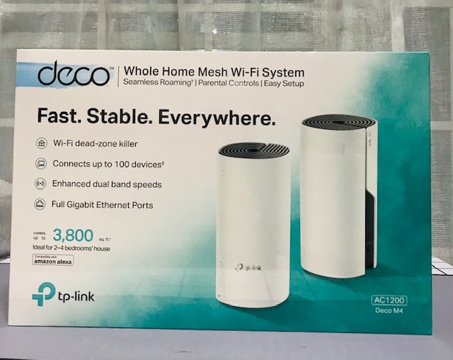 TP-リンク メッシュ Wi-Fi システム ワイヤレス LAN AC1200 867 + 300 Mbps デュアル バンド リレー デコ M4 2 ユニット ホワイト 　新品