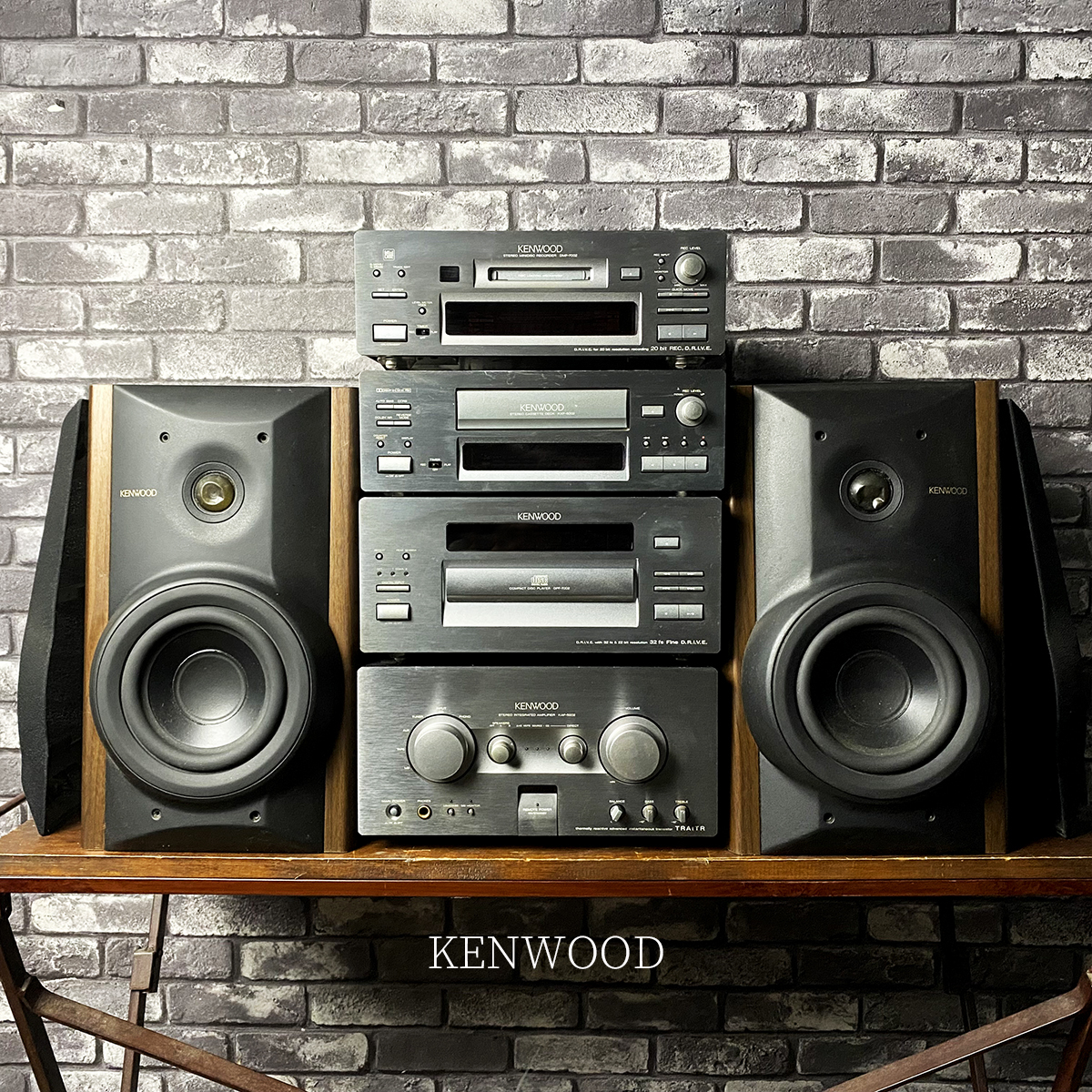 ケンウッド KENWOOD システム コンポ ペア スピーカー DMF-7002 KXF 