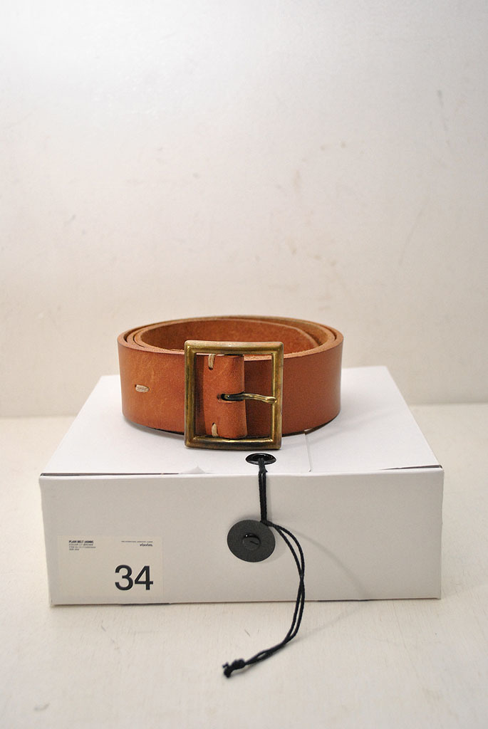 visvim PLAIN BELT ビズビム/ヴィズヴィム/ベルト/レザー 【公式通販】