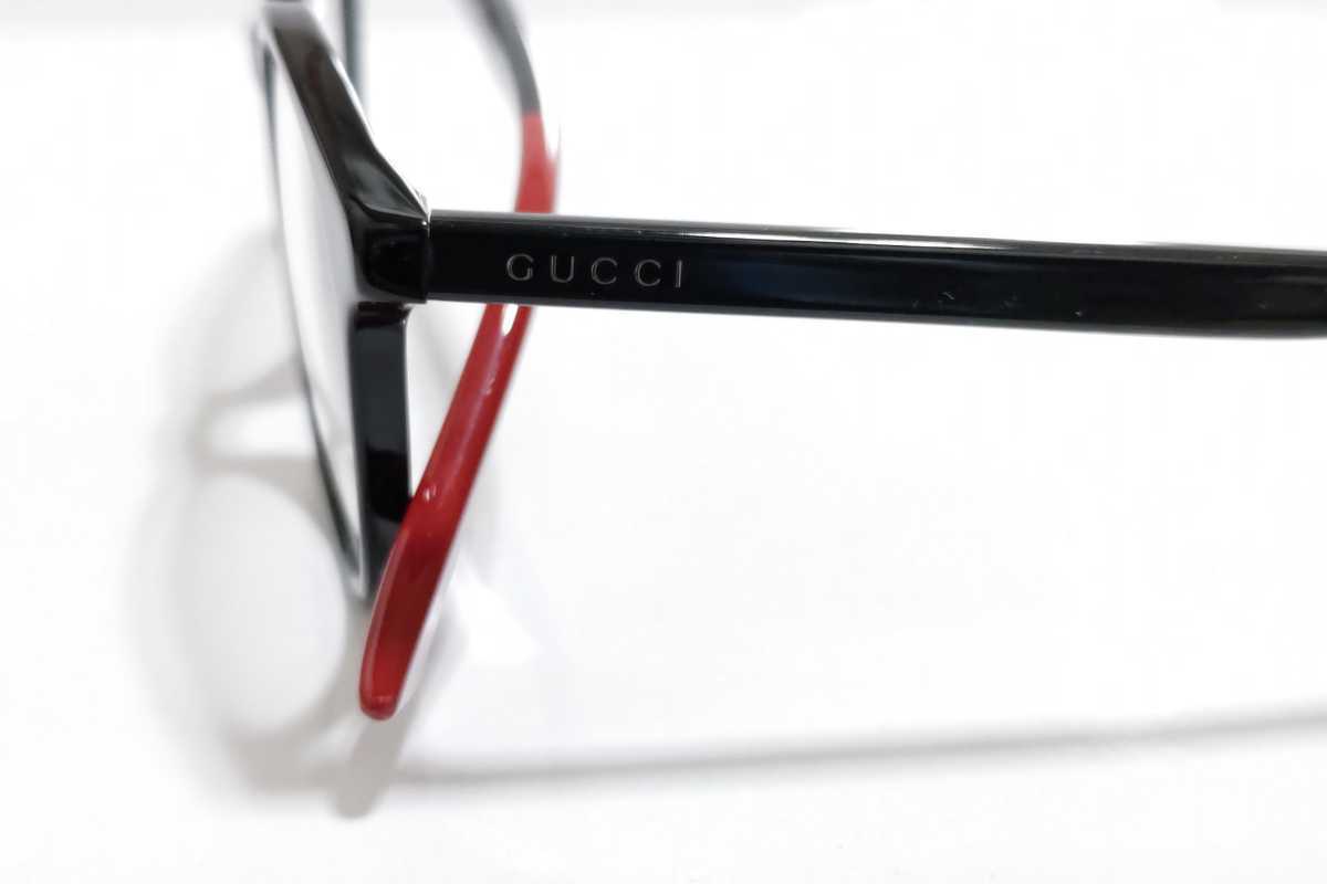 GUCCI グッチ メガネフレーム GG0406OA 007 ブラック× 丸メガネ 
