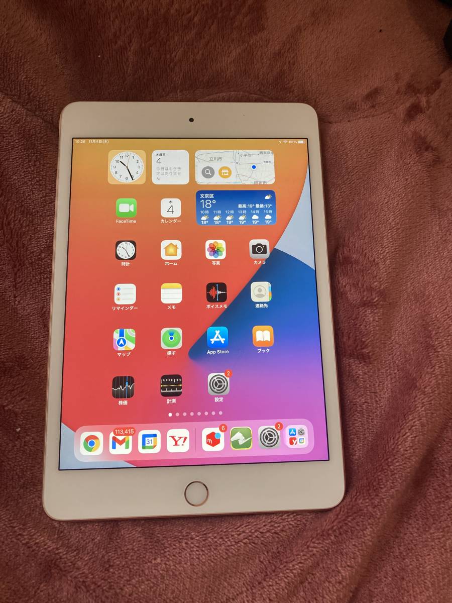 iPad mini （第5世代） 256GB Wifiモデル ゴールド 美品 美品】iPad