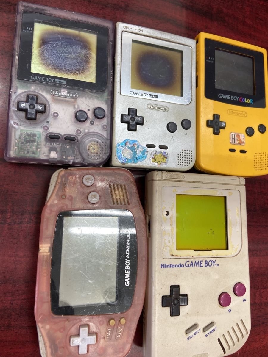ジャンク5台☆Nintendo 任天堂 GAME BOY ゲームボーイ　DMG-01/AGB-001/MGB-001 2台/CGB-001
