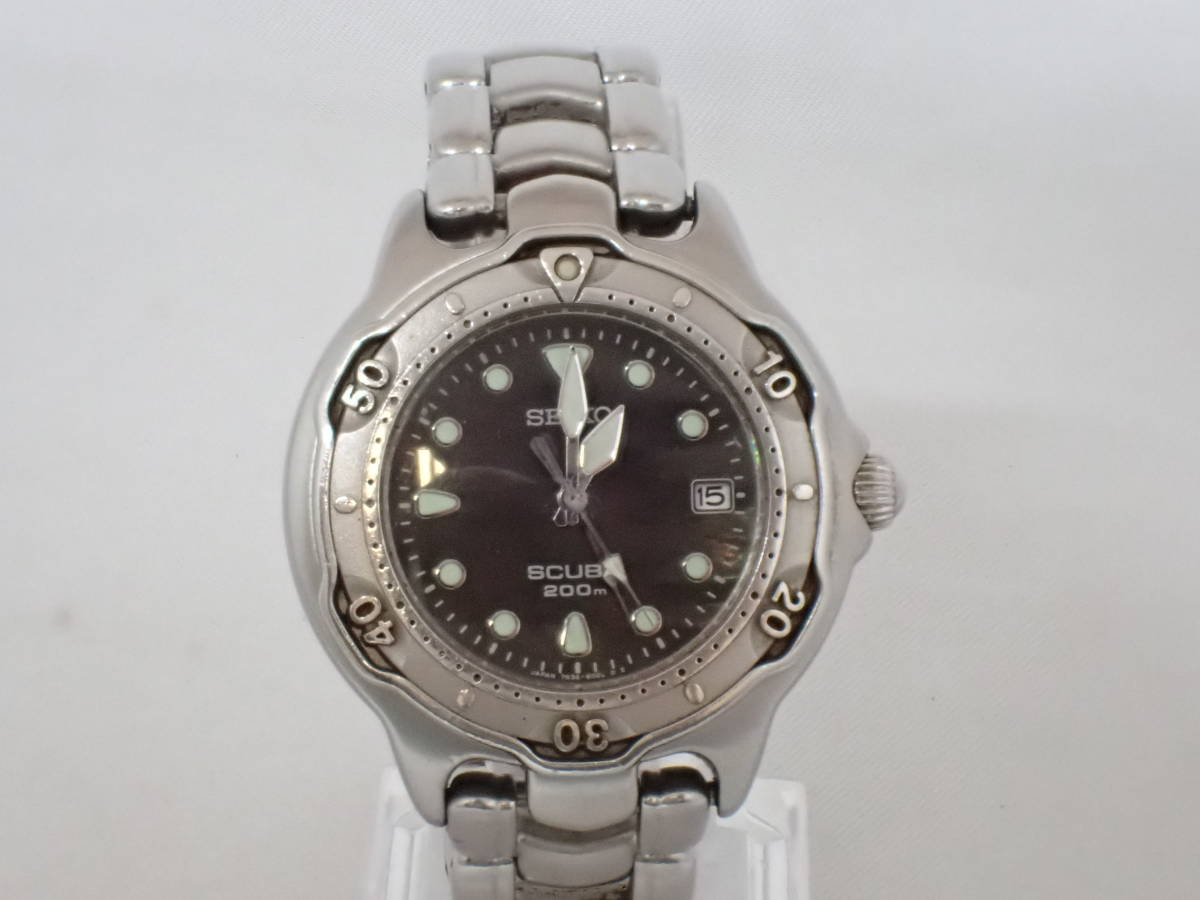 ◇SEIKO セイコー 200m SCUBA ダイバーズウォッチ 7N35-6030 腕時計