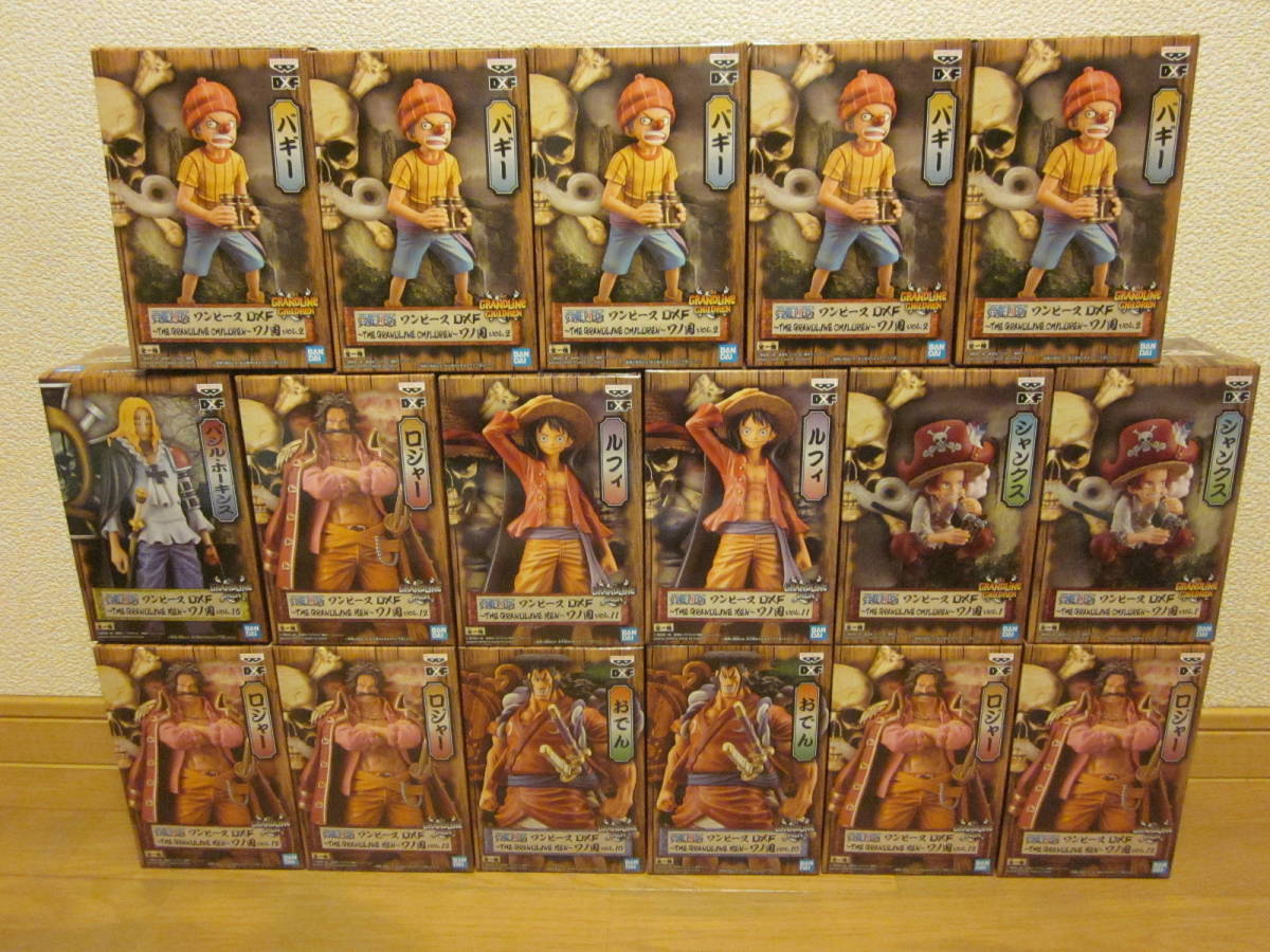【未開封17体】ワンピースフィギュア/ワノ国/DXF THE GRANDLINE MEN CHILDREN おでん ルフィ ホーキンス バギー シャンクス