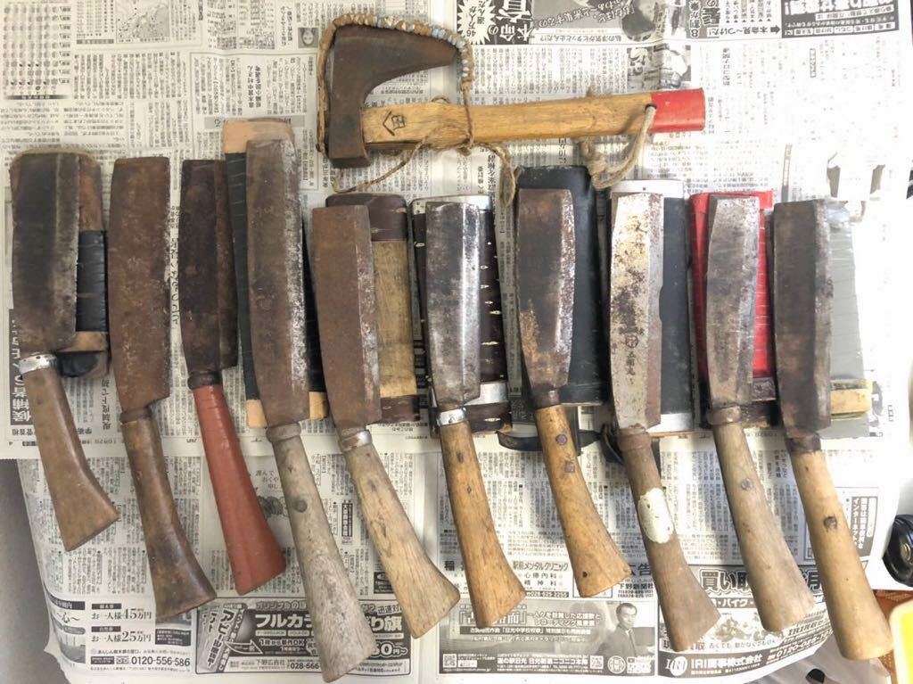 鉈 斧 まとめて ＊なた 土佐 林業 山師 大工道具 古道具 古民具