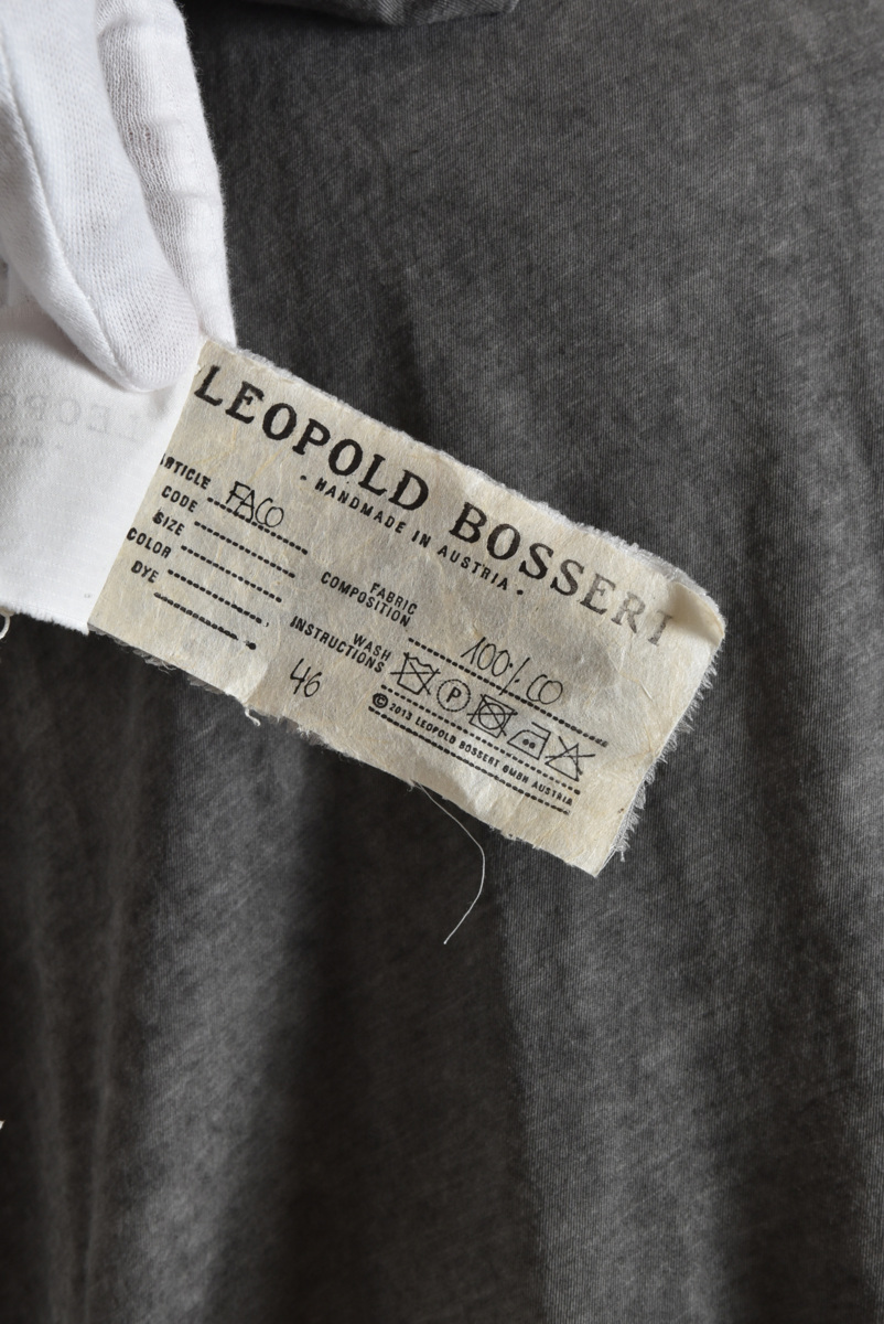 LEOPOLD BOSSERT 美品 オーバーロック フーディー カットソー グレー 