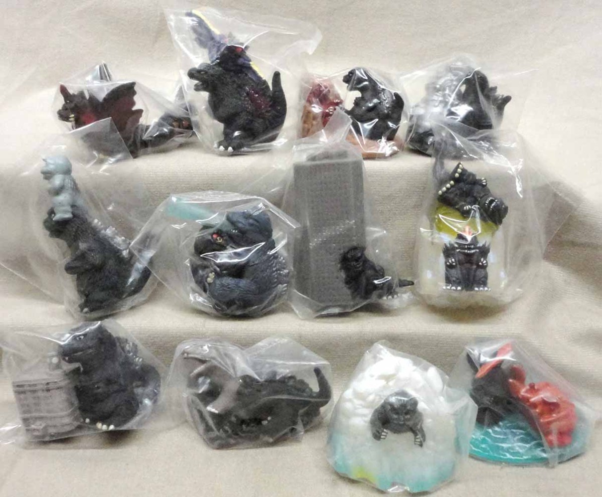 指人形ソフビ ゴジラ激闘集 全12種セット 未使用 ディフォル名鑑 