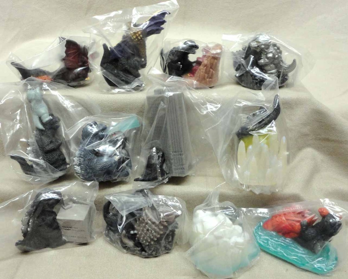 指人形ソフビ ゴジラ激闘集 全12種セット 未使用 ディフォル名鑑 