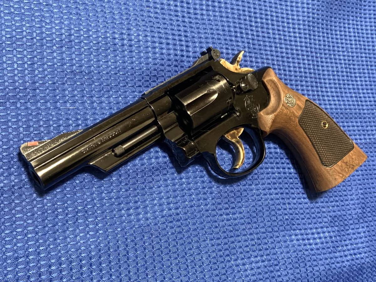 タナカ M19 4in スチールジュピターフィニッシュ ガスガン 木製グリップ 動作快調！