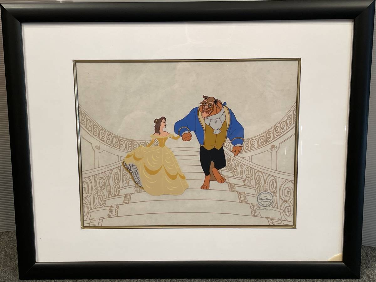 Disney beauty and the Beast 美女と野獣 セル画 the Beast Beauty