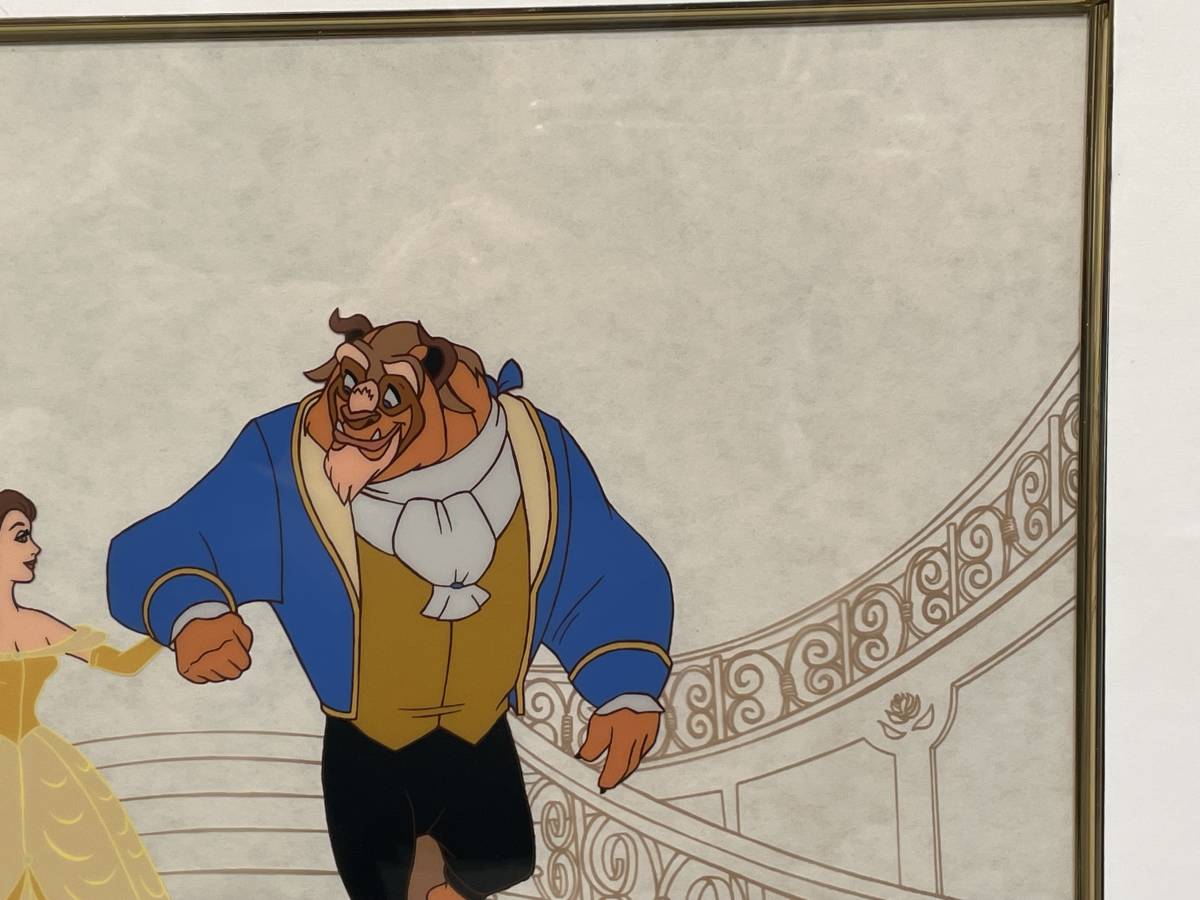 Disney beauty and the Beast 美女と野獣 セル画 the Beast Beauty