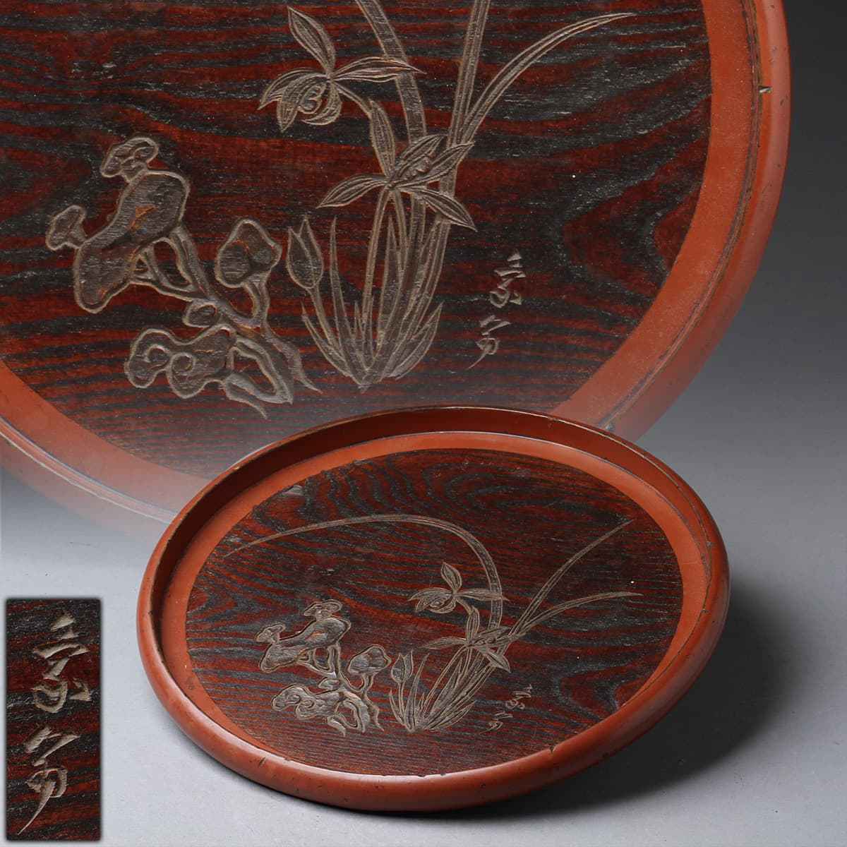 定番，HOT 慶應◇本物保証 輪島が生んだ名工【角偉三郎】秀逸作 蝋色