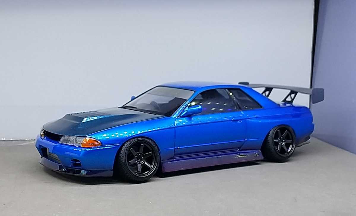 タミヤ 1/24 日産 スカイライン R32 GTR 完成品 ドリフト スタンス