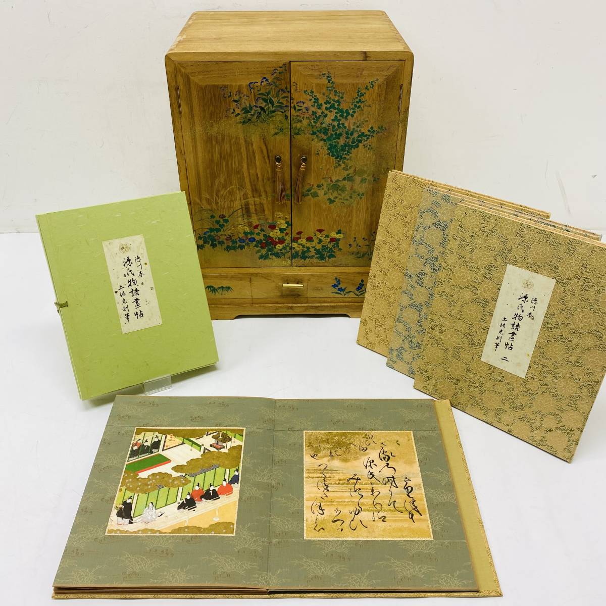 人気，定番 【ZS】徳川本 源氏物語画帖 土佐光則筆 全12帖揃 徳川