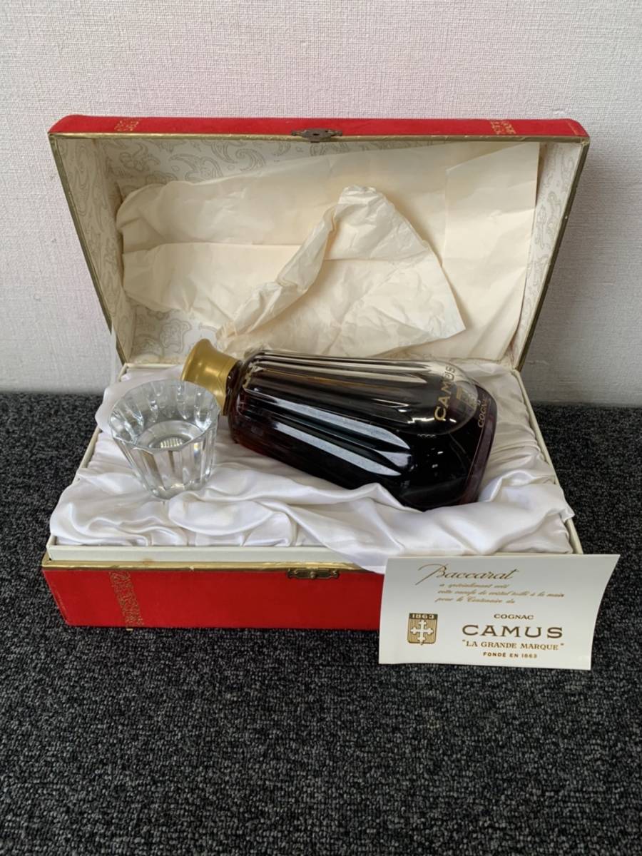 新品未開封/CAMUS/カミュ/NAPOLEON/ナポレオン/Baccarat/バカラ/カラフェ/コニャック/デキャンタ/箱付/700ml/40%/クリスタル/沈殿物/1109d