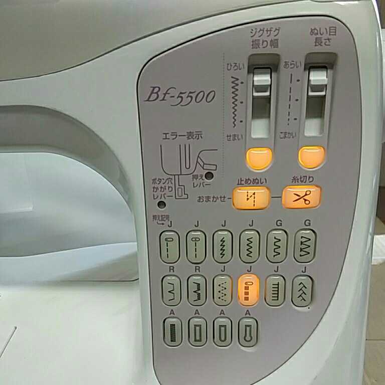 管理1183☆brother ブラザー ミシン Bf-5500 CPS52 通電確認済