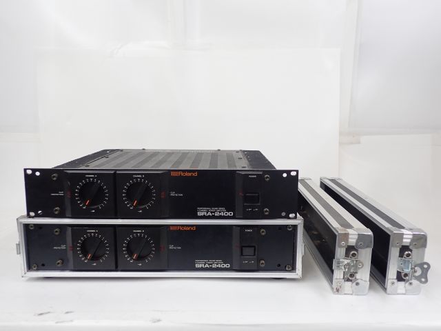 Roland ローランド SRA-2400 パワーアンプ 2台セット ハードケース1台