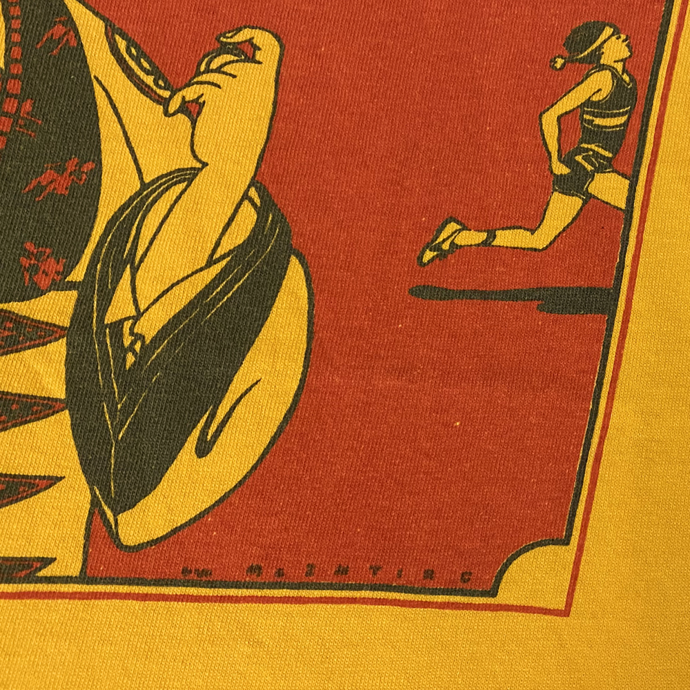 NIKE ナイキ 風車タグ 浮世絵 芸者 Tシャツ 新品 M cascade run off