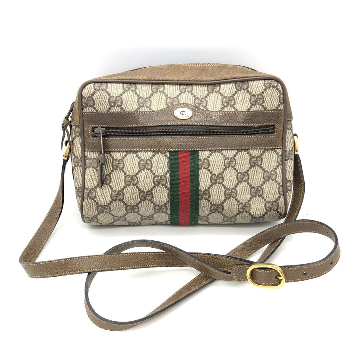 【定番，限定セール】 FN4988T 1000円スタート GUCCI/グッチ シェリーライン GG キャンバス ショルダーバッグ 斜め掛け レザー 早い者勝ち(かばん、バッグ)｜売買されたオークション情報、yahooの商品情報をアーカイブ かばん、バッグ