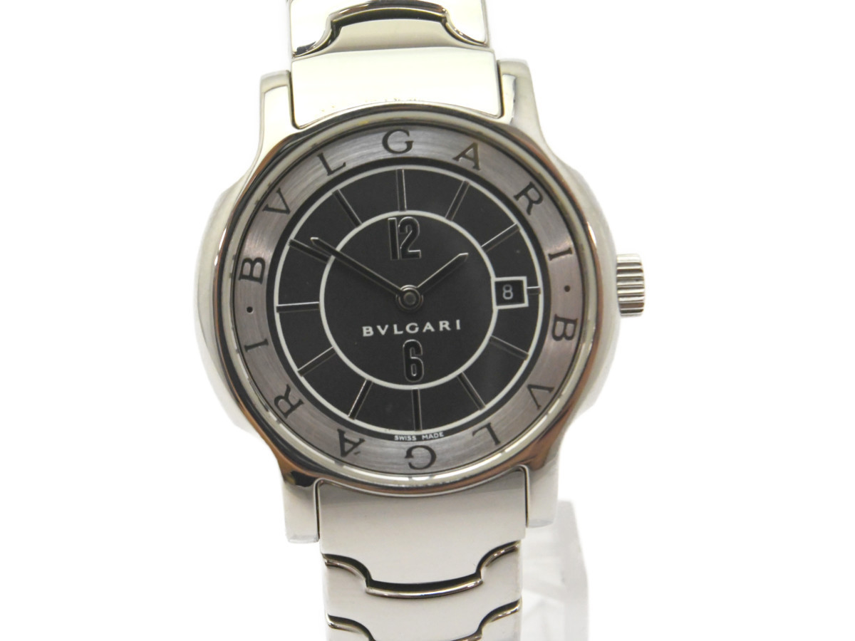 稼働品 イタミあり BVLGARI ブルガリ ST29S ソロテンポ クォーツ [美品