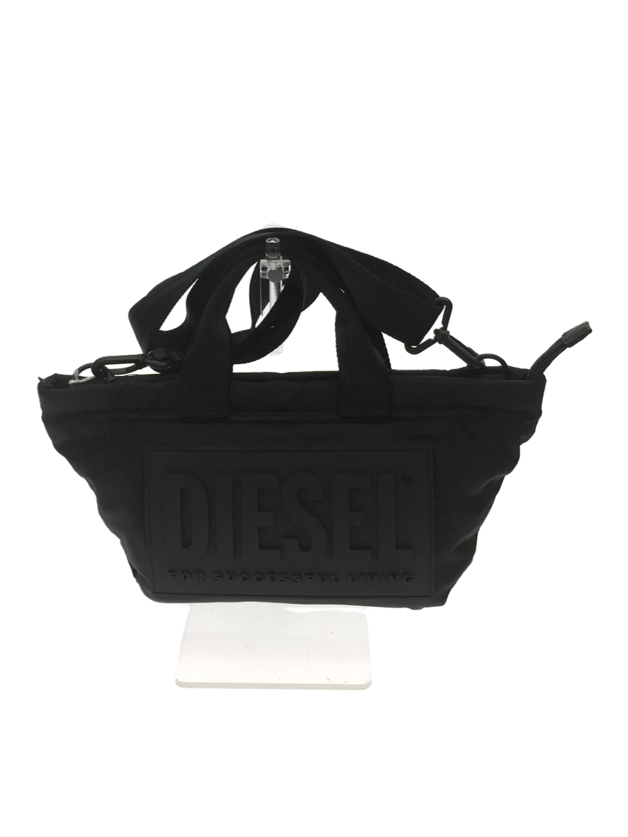 DIESEL◇ディーゼル/トートバッグ/ショルダーバッグ/ナイロン/BLK