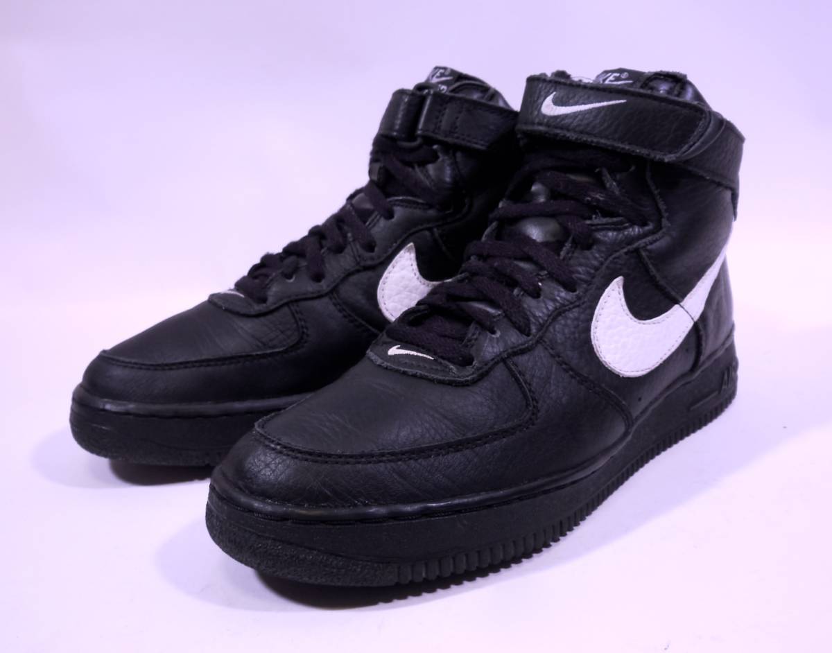 本物/1995年 AIR FORCE1 HIGH SC NYC オールレザー/総革 US9.5/27.5cm 