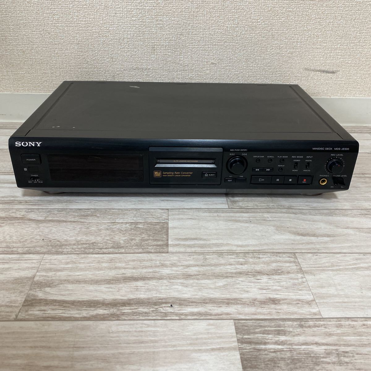 SONY MDデッキ MDS-JE500 ソニー MDレコーダー 動作品 : メルカリ 
